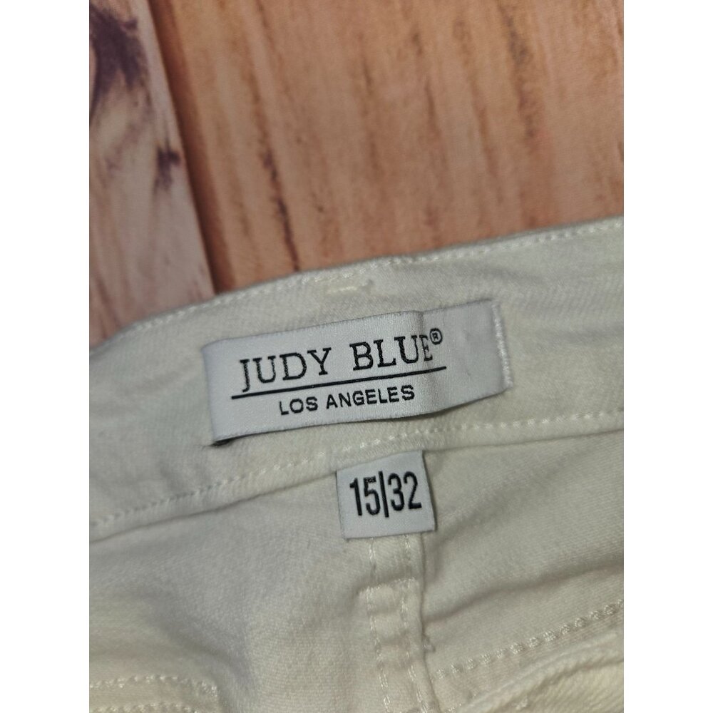 Judy Blue Womens White Bootcut Jeans Size 15/32 C(33x30) - Picture 5 of 12